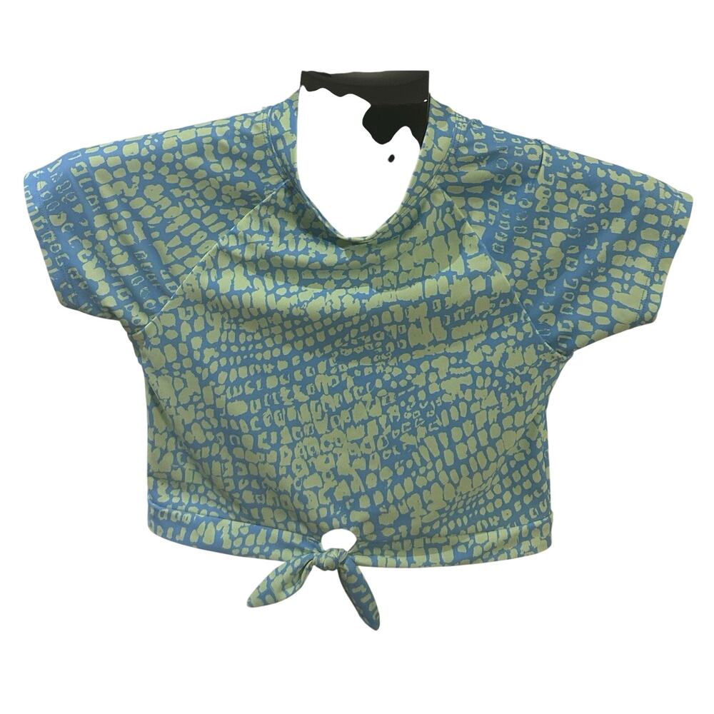 Zella Blue/Green 2 Piece Swimsuit Girls size 14